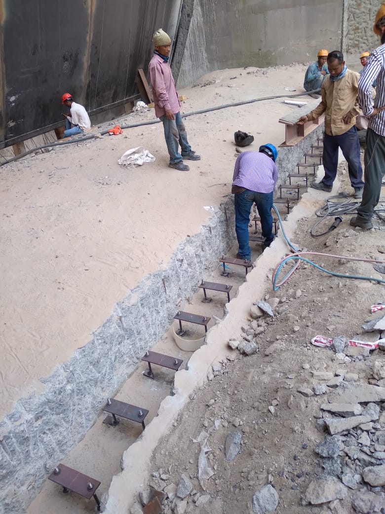 2nd Stage embeded parts-Sill beam for Stoplogs