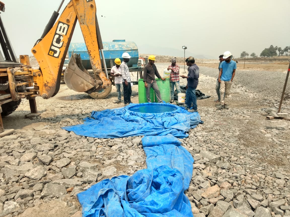 Coffer Dam-Density by Water Replacement Method