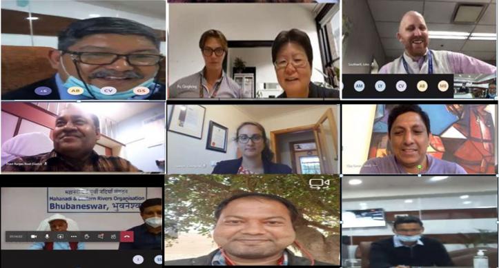 India-Australian Virtual visit of to Kichakeswari Panipanchayat of Subernarekha Irrigation Project (Odisha) on 13.01.2021