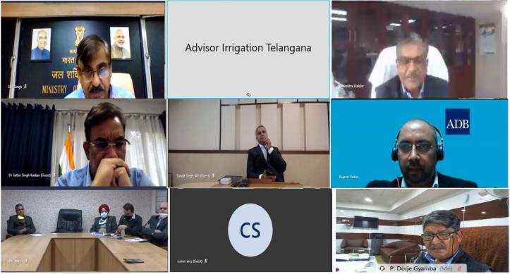 CWC- Asian Development Bank, SIMP virtual workshop on 8th Dec 2020. Attended by all States and UTs